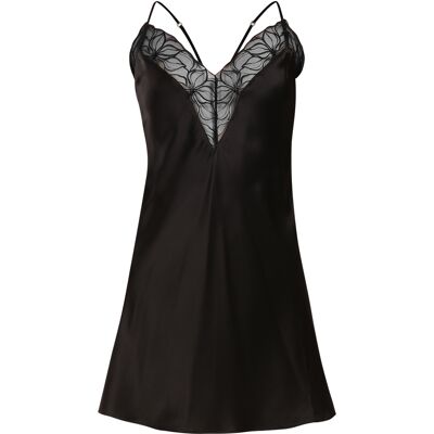 Cămașă de noapte damă Calvin Klein neagră (QS7507 UB1) XL Cămașă de noapte damă Calvin Klein neagră (QS7507 UB1) XL