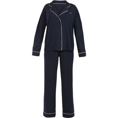 Pijama damă Tommy Hilfiger albastră (UW0UW06142 C1G) L Pijama damă Tommy Hilfiger albastră (UW0UW06142 C1G) L