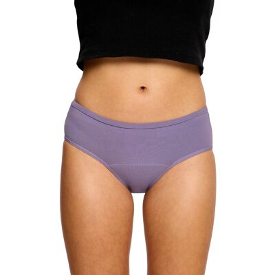 Chiloți menstruali Modibodi Basic Mid-Rise Brief Moderate Purple Tonic (MKMBMRBMPT) 3XL Chiloți menstruali Modibodi Basic Mid-Rise Brief Moderate Purple Tonic (MKMBMRBMPT) 3XL