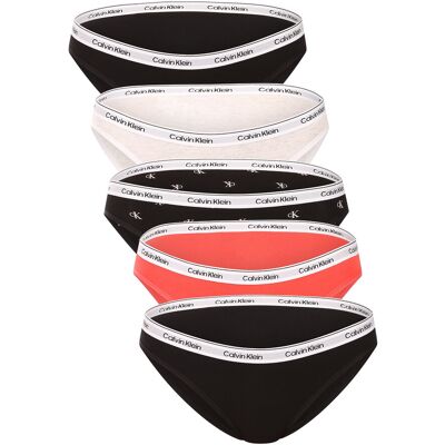 5PACK chiloți damă Calvin Klein multicolori (QD5208E-3IX) S 5PACK chiloți damă Calvin Klein multicolori (QD5208E-3IX) S