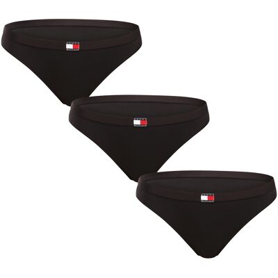 3PACK chiloți damă Tommy Hilfiger mărime mare negri (UW0UW06141 0XK) XL 3PACK chiloți damă Tommy Hilfiger mărime mare negri (UW0UW06141 0XK) XL