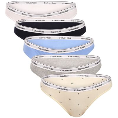 5PACK chiloți damă Calvin Klein multicolori (QD5208E-3KW) XL 5PACK chiloți damă Calvin Klein multicolori (QD5208E-3KW) XL