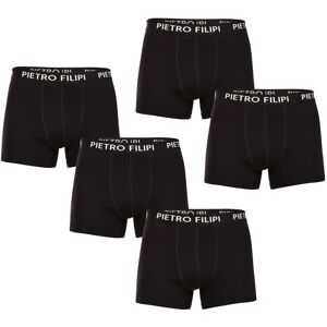 5PACK boxeri bărbați Pietro Filipi negri (5BCL002) 3XL 5PACK boxeri bărbați Pietro Filipi negri (5BCL002) 3XL