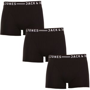 3PACK boxeri bărbați Jack and Jones negri (12081832 - black/black) M 3PACK boxeri bărbați Jack and Jones negri (12081832 - black/black) M