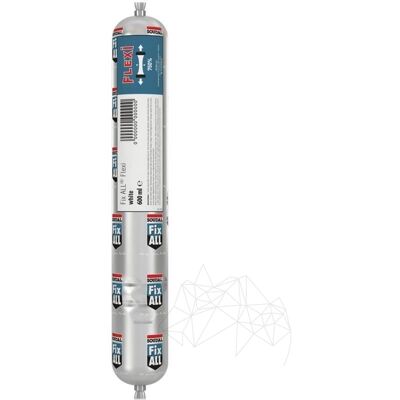 PIATRAONLINE Adeziv - Soudal Fix All Flexi, alb, 600 ml PIATRAONLINE Adeziv - Soudal Fix All Flexi, alb, 600 ml