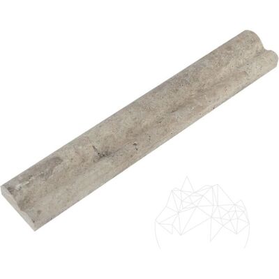 PIATRAONLINE Bagheta M4 Travertin Silver, 2 x 5 x 30.5 cm PIATRAONLINE Bagheta M4 Travertin Silver, 2 x 5 x 30.5 cm