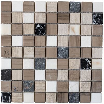 PIATRAONLINE Mozaic Mix Marmura Polisat, 3 x 3 cm PIATRAONLINE Mozaic Mix Marmura Polisat, 3 x 3 cm
