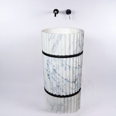 PIATRAONLINE Chiuveta Tao Arabescato Riflata, 42 x 85 cm PIATRAONLINE Chiuveta Tao Arabescato Riflata, 42 x 85 cm