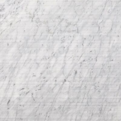 PIATRAONLINE Lastra Marmura Carrara White Flute Design 2CM PIATRAONLINE Lastra Marmura Carrara White Flute Design 2CM