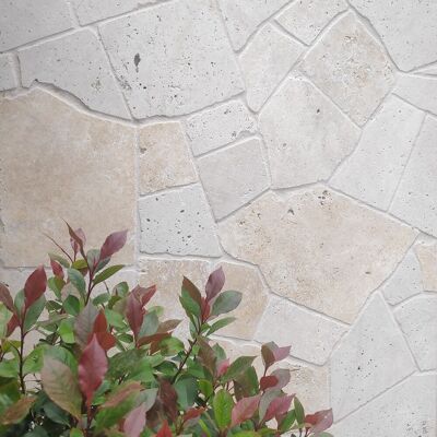 PIATRAONLINE Travertin Classic Antichizat Crazy Paving (9-10 buc/mp) PIATRAONLINE Travertin Classic Antichizat Crazy Paving (9-10 buc/mp)