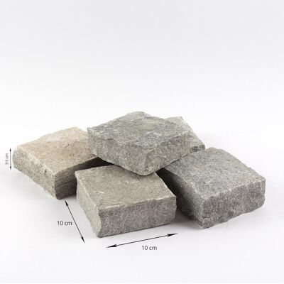 PIATRAONLINE Piatra Cubica Ardezie Kavala Natur, 10 x 10 x 3-5 cm PIATRAONLINE Piatra Cubica Ardezie Kavala Natur, 10 x 10 x 3-5 cm