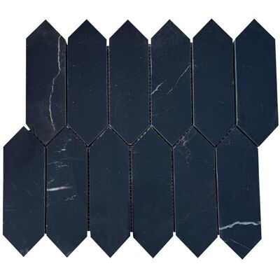 PIATRAONLINE Mozaic Marmura Nero Pillar Polisata, 30.5 x 28 cm PIATRAONLINE Mozaic Marmura Nero Pillar Polisata, 30.5 x 28 cm