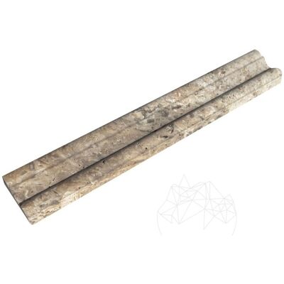 PIATRAONLINE Bagheta M17 Travertin Silver, 4.8 x 30.5 cm PIATRAONLINE Bagheta M17 Travertin Silver, 4.8 x 30.5 cm
