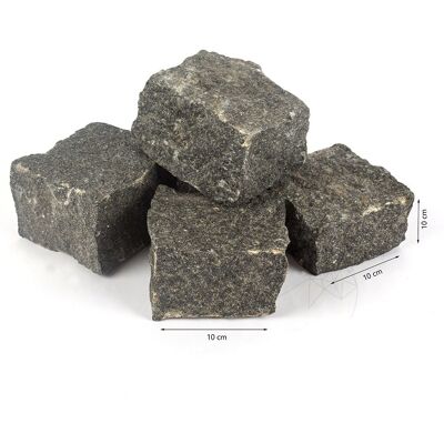 PIATRAONLINE Piatra Cubica Granit Gri Antracit Natur, 10 x 10 x 10 cm PIATRAONLINE Piatra Cubica Granit Gri Antracit Natur, 10 x 10 x 10 cm