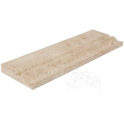 PIATRAONLINE Bagheta M10 Travertin Classic 10 x 30.5 x 2cm PIATRAONLINE Bagheta M10 Travertin Classic 10 x 30.5 x 2cm