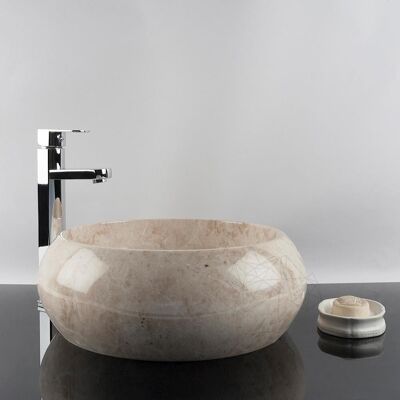 PIATRAONLINE Chiuveta Matia marmura Cappuccino RS-21 PIATRAONLINE Chiuveta Matia marmura Cappuccino RS-21