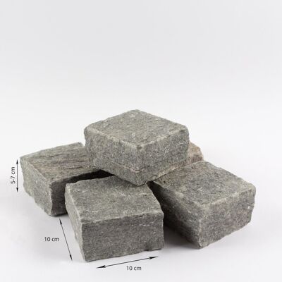 PIATRAONLINE Piatra Cubica Ardezie Kavala Natur, 10 x 10 x 5-7cm PIATRAONLINE Piatra Cubica Ardezie Kavala Natur, 10 x 10 x 5-7cm