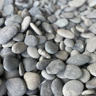 PIATRAONLINE Pebbles Flat Black Sac, 20 kg PIATRAONLINE Pebbles Flat Black Sac, 20 kg