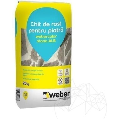 Chit Rosturi Piatra Naturala - Weber Color Stone Alb, 20 kg Chit Rosturi Piatra Naturala - Weber Color Stone Alb, 20 kg