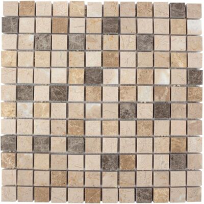 PIATRAONLINE Mozaic Marmura Mix Marble Polisata, 2.3 x 2.3 cm PIATRAONLINE Mozaic Marmura Mix Marble Polisata, 2.3 x 2.3 cm
