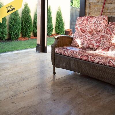 PIATRAONLINE Travertin Latte PREMIUM Periat, 61 x 30.5 x 1.2 cm PIATRAONLINE Travertin Latte PREMIUM Periat, 61 x 30.5 x 1.2 cm