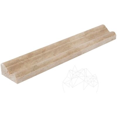 PIATRAONLINE Bagheta M17 Travertin Classic, 2.5 x 5 x 30.5 cm PIATRAONLINE Bagheta M17 Travertin Classic, 2.5 x 5 x 30.5 cm