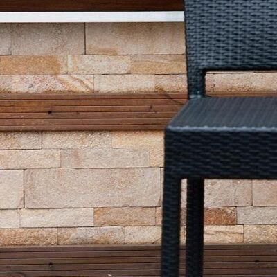 PIATRAONLINE Ardezie Rhodos Natur, 10 cm x LL Piatra Decorativa - Placari Verticale, Exterior-Interior PIATRAONLINE Ardezie Rhodos Natur, 10 cm x LL Piatra Decorativa - Placari Verticale, Exterior-Interior