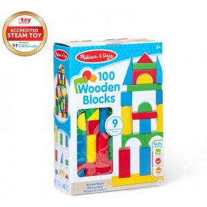 Melissa & Doug set de blocuri din lemn 100 bucăți Melissa & Doug set de blocuri din lemn 100 bucăți