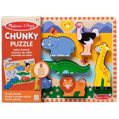Melissa & Doug puzzle din lemn animale la zoo Melissa & Doug puzzle din lemn animale la zoo