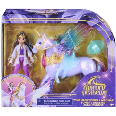 Academia Unicornilor aripi magice Wildstar și Sophia 11 cm Academia Unicornilor aripi magice Wildstar și Sophia 11 cm