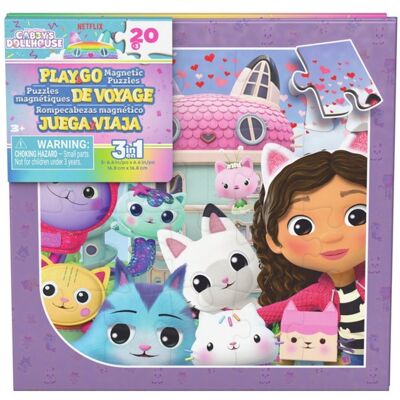 Spin Master Games set de 3 puzzle magnetice Casa de păpuși a lui Gabby Spin Master Games set de 3 puzzle magnetice Casa de păpuși a lui Gabby