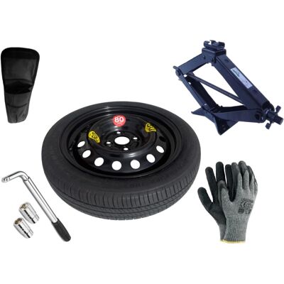 Set - Roată de rezervă KIA RIO II R15 4x100x54,1 + cheie pentru roti + cric + husă pentru cric Set - Roată de rezervă KIA RIO II R15 4x100x54,1 + cheie pentru roti + cric + husă pentru cric