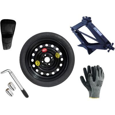 Set - Roată de rezervă RENAULT THALIA II R15 4x100x60,1 + cheie pentru roti + cric + husă pentru cric Set - Roată de rezervă RENAULT THALIA II R15 4x100x60,1 + cheie pentru roti + cric + husă pentru cric