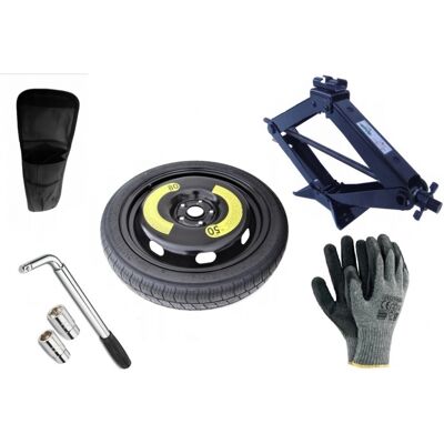 Set - Roată de rezervă RENAULT ZAFIRA D R18 5x108x65,1 + cheie pentru roti + cric + husă pentru cric Set - Roată de rezervă RENAULT ZAFIRA D R18 5x108x65,1 + cheie pentru roti + cric + husă pentru cric