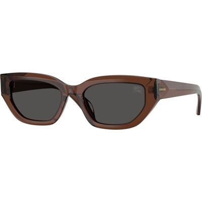 Ochelari de soare Burberry BE4463D - Forma de pisică, Maro/Gri Ochelari de soare Burberry BE4463D - Forma de pisică, Maro/Gri
