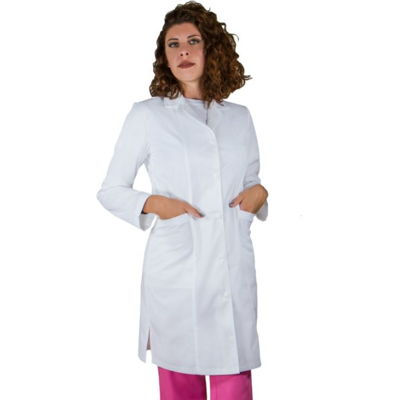 Halat medical lung pentru dama, alb, marimea XXL Halat medical lung pentru dama, alb, marimea XXL