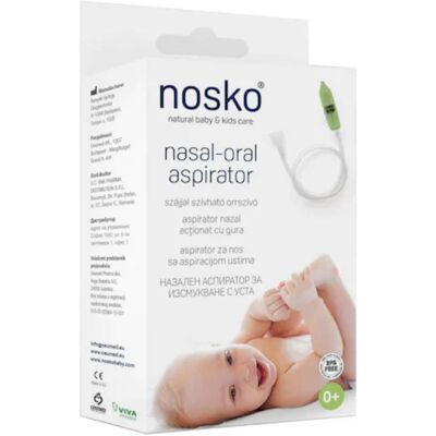 Aspirator nazal bebelusi 0+luni, actionat cu gura, Nosko Mouth Aspirator nazal bebelusi 0+luni, actionat cu gura, Nosko Mouth