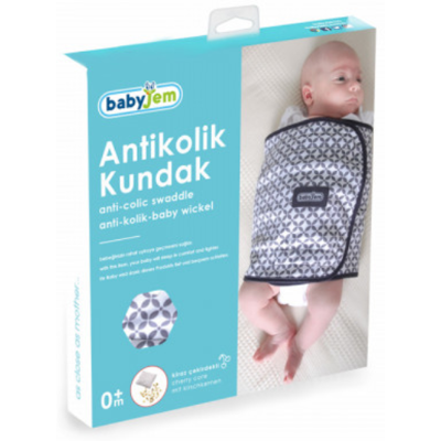 Sistem de infasat cu pernuta anticolici din samburi de cirese, BabyJem Sistem de infasat cu pernuta anticolici din samburi de cirese, BabyJem