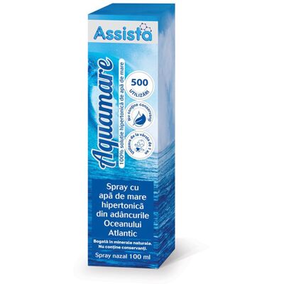 Assista Aquamare spray nazal hipertonic, 100 ml Assista Aquamare spray nazal hipertonic, 100 ml