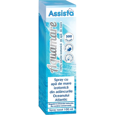 Assista Aquamare spray nazal izotonic, 100 ml Assista Aquamare spray nazal izotonic, 100 ml