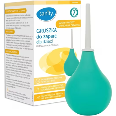 Para Sanity nr. 7 pentru irigare intestinala, pentru copii 1 - 3 ani, Verde Para Sanity nr. 7 pentru irigare intestinala, pentru copii 1 - 3 ani, Verde