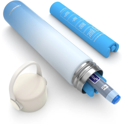 Termos portabil pentru insulina, capacitate 1 stilou, Kekhealth Holiday, Azure Blue Termos portabil pentru insulina, capacitate 1 stilou, Kekhealth Holiday, Azure Blue