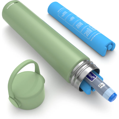 Termos portabil pentru insulina, capacitate 1 stilou, Kekhealth Disconcare Holidaym, Apple Green Termos portabil pentru insulina, capacitate 1 stilou, Kekhealth Disconcare Holidaym, Apple Green