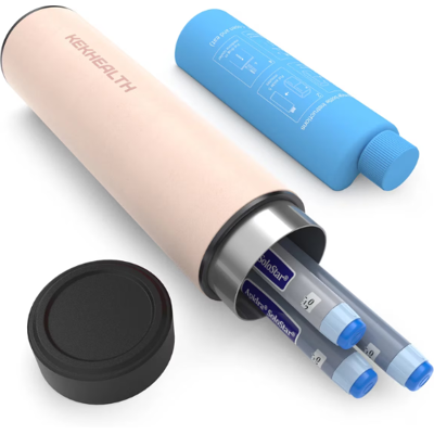 Termos portabil pentru insulina, capacitate 2-3 stilouri, Kekhealth Odyssey Compact, Pink Termos portabil pentru insulina, capacitate 2-3 stilouri, Kekhealth Odyssey Compact, Pink