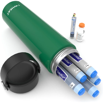 Termos portabil pentru insulina, capacitate 3-5 stilouri, Disoncare Intercontinental, Green Termos portabil pentru insulina, capacitate 3-5 stilouri, Disoncare Intercontinental, Green
