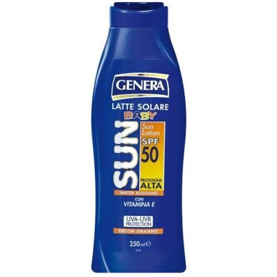 Genera SUN Lapte solar Baby SPF50, 250 ml Genera SUN Lapte solar Baby SPF50, 250 ml