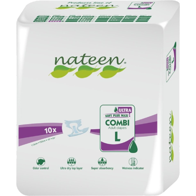 Scutece pentru adulti Combi Line X-Ultra, marime L, 10 bucati, Nateen Scutece pentru adulti Combi Line X-Ultra, marime L, 10 bucati, Nateen