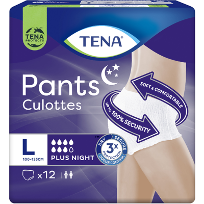 Scutece adulti TENA Pants Plus Night Large, 12 bucati Scutece adulti TENA Pants Plus Night Large, 12 bucati