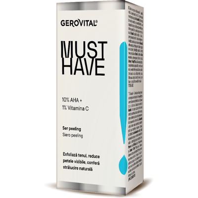 FARMEC Ser peeling 10% AHA, 30ml, Gerovital Must Have FARMEC Ser peeling 10% AHA, 30ml, Gerovital Must Have