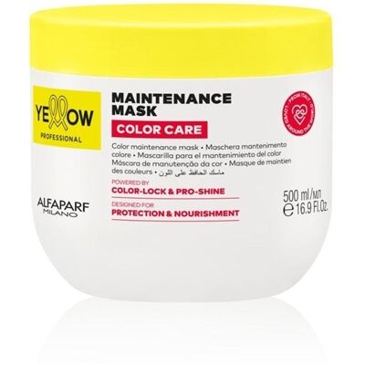Alfaparf Milano - Yellow Color Care Mask - 500ml - Mască de păr Alfaparf Milano - Yellow Color Care Mask - 500ml - Mască de păr